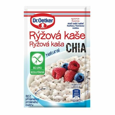 Ryžová kaša Natural + Chia 52g Dr. Oetker