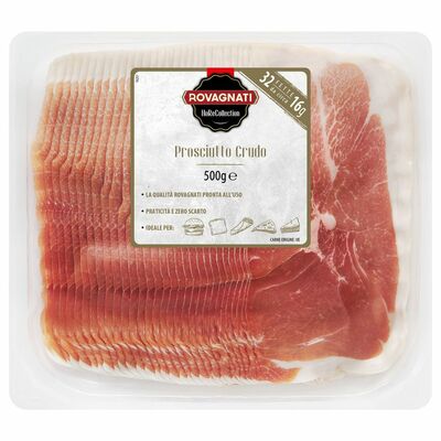 Šunka Prosciutto Crudo nárez 500g  Rovagnati