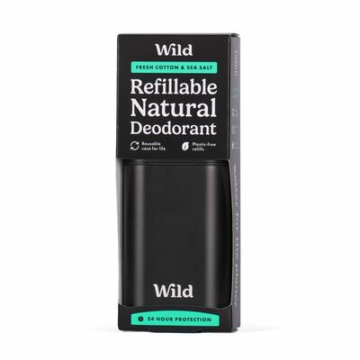 Wild Starter Black Fresh Cotton&amp;Sea salt tuhý dezodorant  40g