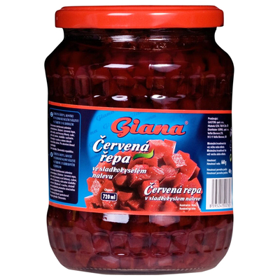 Cvikla (Červená repa) kocky 720ml Giana