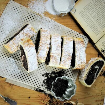 Mrazená Štrúdľa višňovo-maková 10x100g Floril