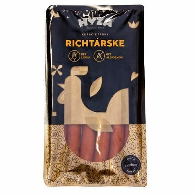 Párky Hydinové Richtárske kuracie 200g Hyza