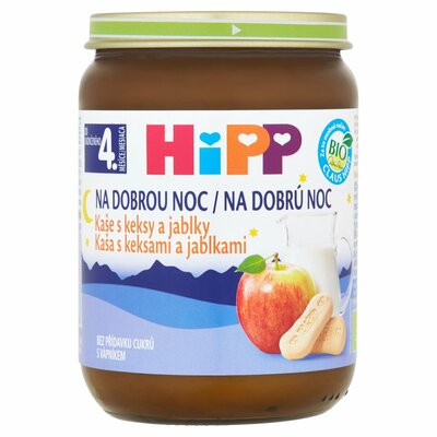 HiPP BIO Kaša na dobrú noc Keksy a jablko, 190g