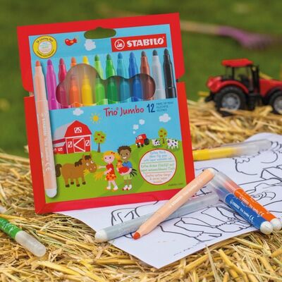 Stabilo Fixky Trio Jumbo 12ks