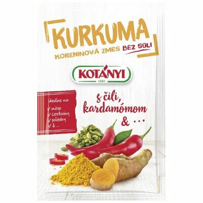 Zmes korenia Kurkuma chilli &amp; kardamóm 20g Kotányi