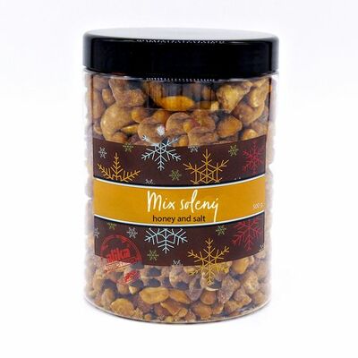 Orechy Mix, Zmes orechov v mede a soli 550g Alika