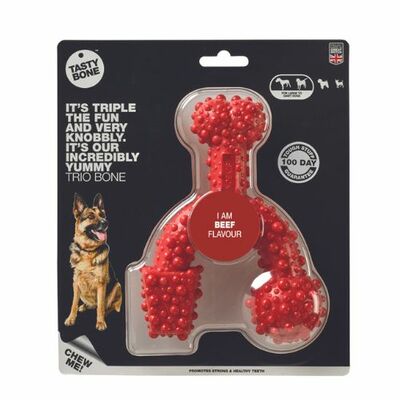 TastyBone Nylon Kostička L TRIO Hovädzie mäso