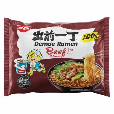 Nissin Instantná polievka Demae Ramen Hovädz. 100g