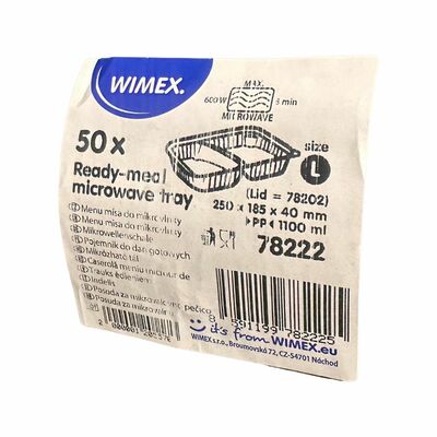 Misa menu do mikr. 2dielna čierna WI78222,50ks