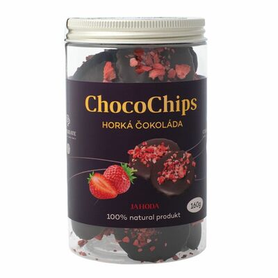 ChocoChips horká jahoda 160g DP Chocolate