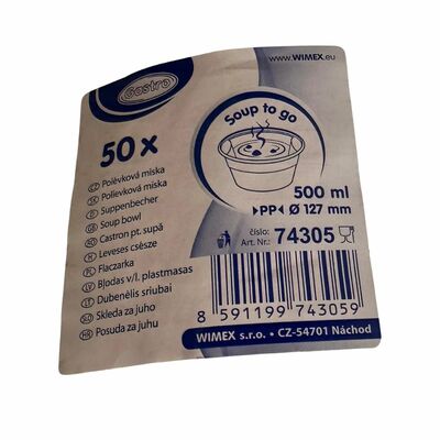 Miska priehľadná WI74305,50ks