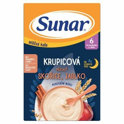 Sunar mliečna kaša na dobrú noc škorica 210g