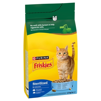 Friskies Sterilised granule pre mačky losos 1,5kg