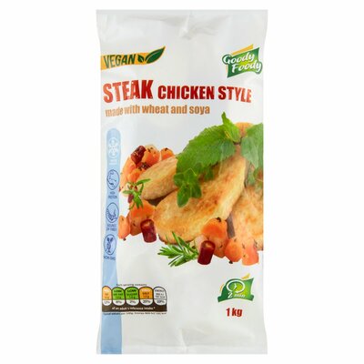 Mr.Vegan Steak chicken style 1kg Goody Foody