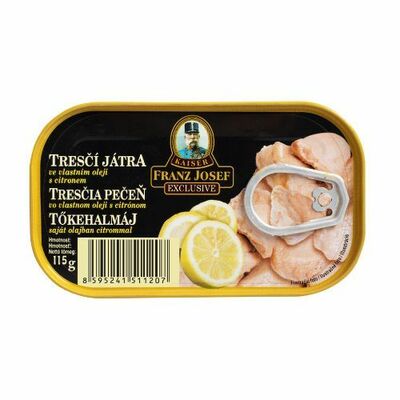 Tresčia pečeň s citrónom 115g Franz Josef