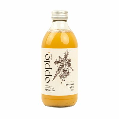 Kombucha Tatranské bylinky 330ml oppio.