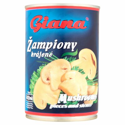 Šampiňóny krájané 425ml (400g) Giana