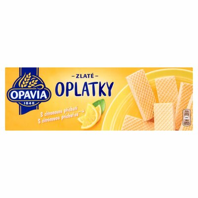 Opavia Zlaté Oplátky citrónová príchuť 146 g