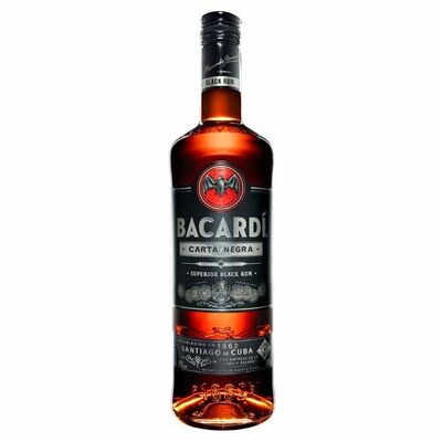 Bacardi Carta Negra Rum 37,5% 0,7 l