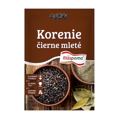 Korenie Čierne mleté korenie 20g Mäspoma
