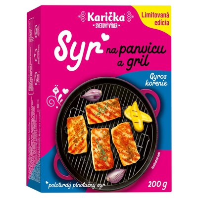 Syr na panvicu &amp; gril typu Halloumi Gyros korenie 200g Karička