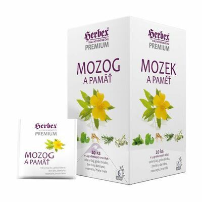Herbex čaj Mozog a pamäť 20x1,5g (30g)