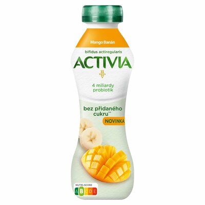 Activia nápoj bez cukru mango/banán 270g VÝPREDAJ