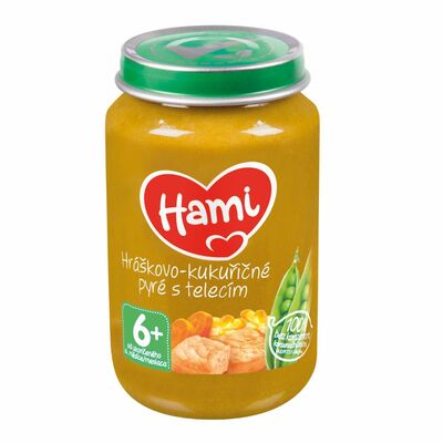 Hami Hráškovo-kukuričné pyré s teľacím mäsom 200g