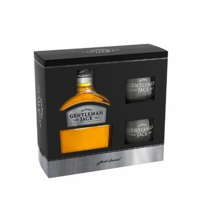 Jack Daniel’s Gentleman Jack + 2 whiskey poháre