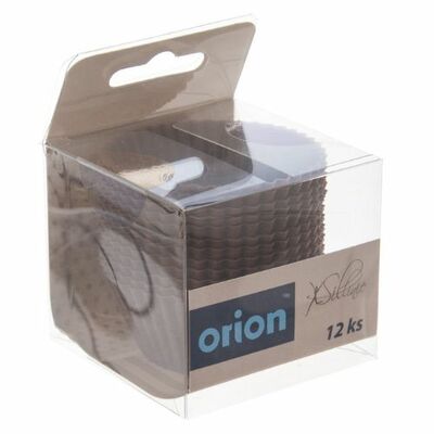 Orion Formičky 12x Muffiny hnedá silikón