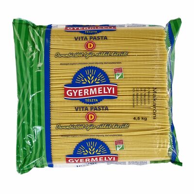 Cestoviny Makaróny semolinové 4,5kg Gyermelyi