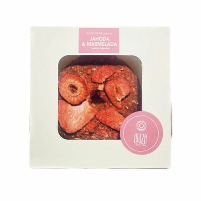 Donut Jahoda &amp; ovocná zmes 170g Lujza Donuterie