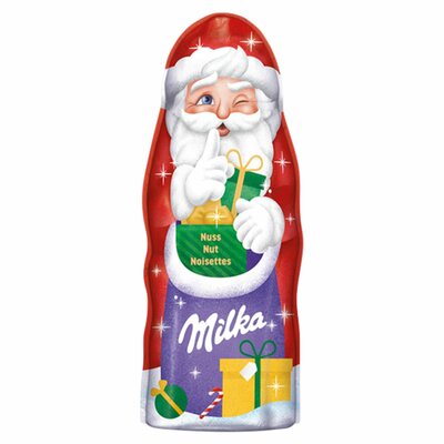Milka Santa mliečna čokoláda s kúskami orieškov 45g