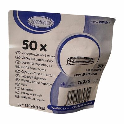 Viečko pre papierovú misku WI76930, 50ks