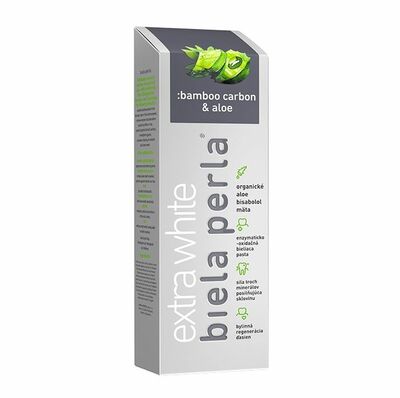 Biela Perla pasta Bamboo Carbon + Aloe 75 ml