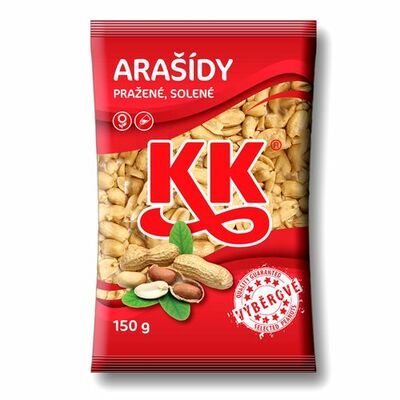 Arašidy lúpané pražené solené KK 150g Alika