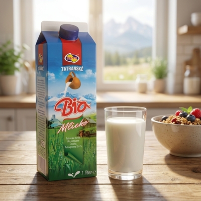 Mlieko plnotučné 3,6% Bio čerstvé 1l Tami