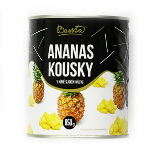 Kompót Ananás krájaný 850g Bassta
