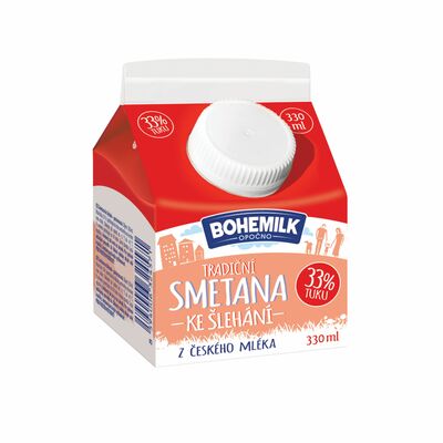 Smotana na šľahanie 33% 330ml Bohemilk