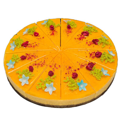 Mrazený Ovocný mangový cheesecake 12x90g Torty Adriana