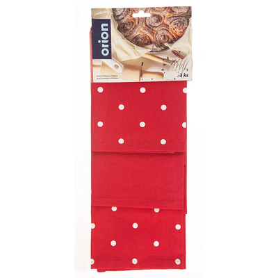 Orion Kuchynská utierka Bodka 3ks