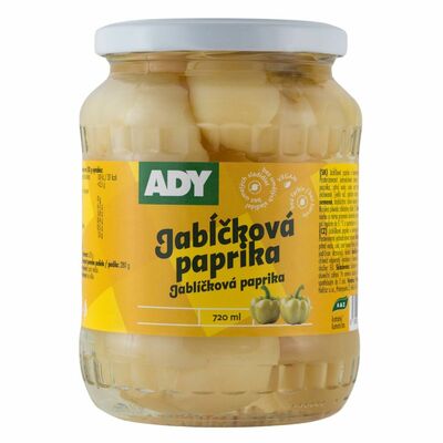 Paprika jabĺčková Alma v náleve 720ml (620g) Ady