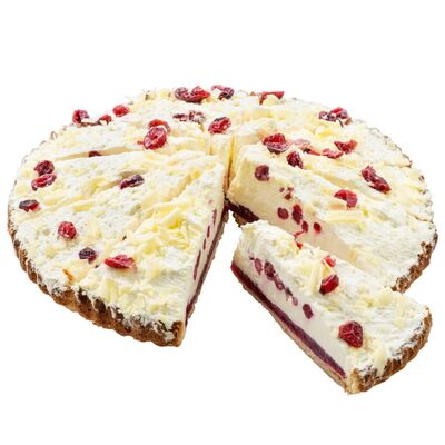 Mrazená Torta Brusnicova s bielou čokoládou 12x116g Vandemoortele