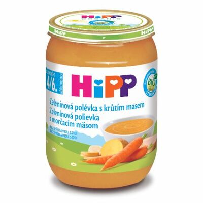 HiPP BIO Zeleninová polievka s morčacím mäsom 190g