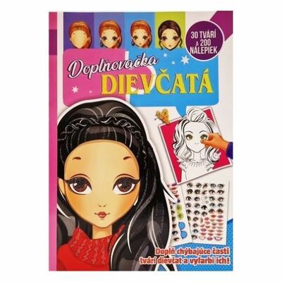 Omaľovánka Doplňovačka dievčatá