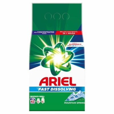 Ariel Mountain Spring prací prášok 45PD 2.475kg