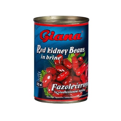 Fazuľa červená v sladkoslanom náleve 425ml Giana