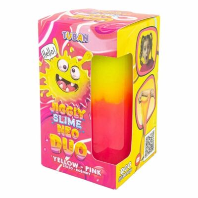 Sliz Jiggly Slime Neo duo žlto ružový 430g Tuban