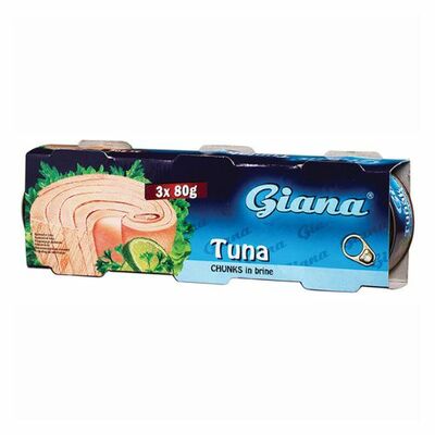 Tuniak vo vlastnej šťave 3x80g Giana