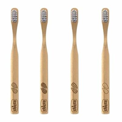 Chicco zubná kefka od 3rokov Bamboo 1ks